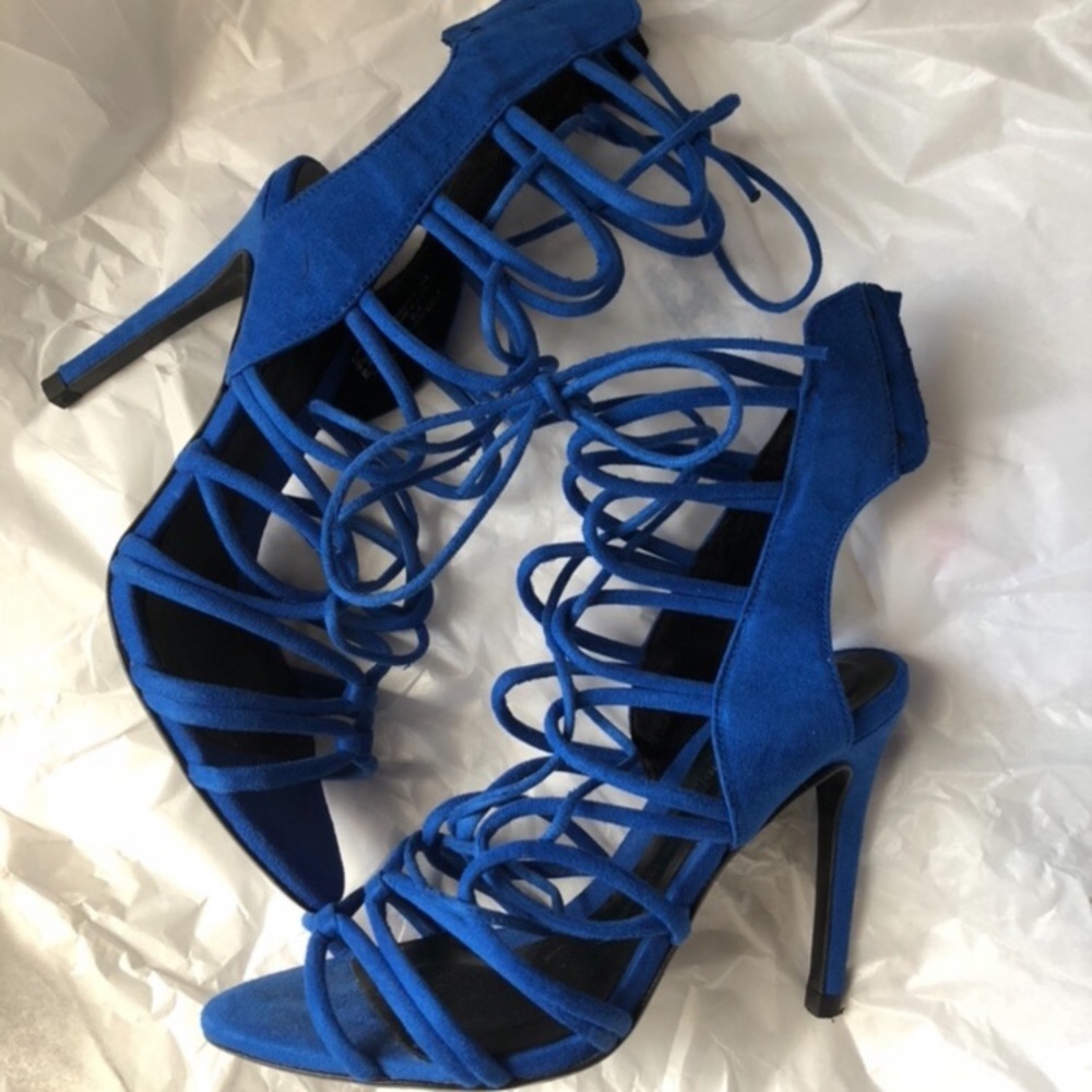 Zara Lace Up Heels - Picture 4 of 6